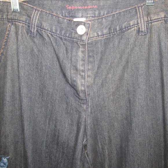 Tapemeasure Jeans Pants Size 12 Stretch Embroidery - Picture 5 of 5